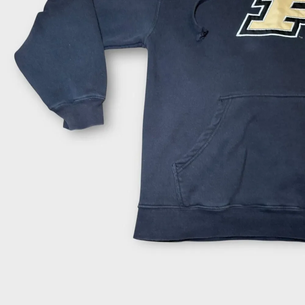 Purdue Boilermakers Hoodie Mens XL Pro Player NCAA College Football Navy Gold - Picture 6 of 11